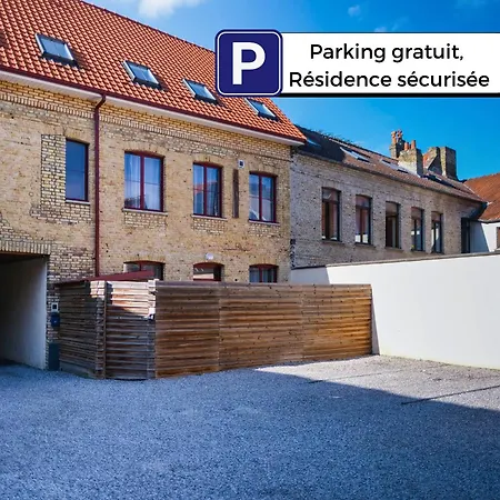 公寓 Le Spacieux A Saint-omer - 2 Chambres, Centre Et Gare A Pied, Parking Prive Gratuit 圣奥梅尔